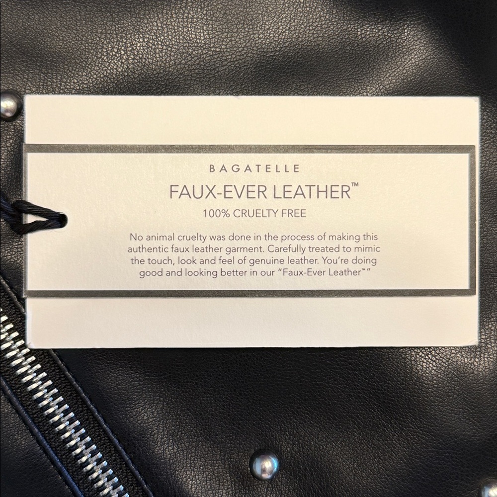 BAGATELLE COLLECTION Studded Faux Leather Jacket - Picture 12 of 13